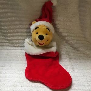 Vintage WINNIE the POOH BEAR 3D Christmas Stocking